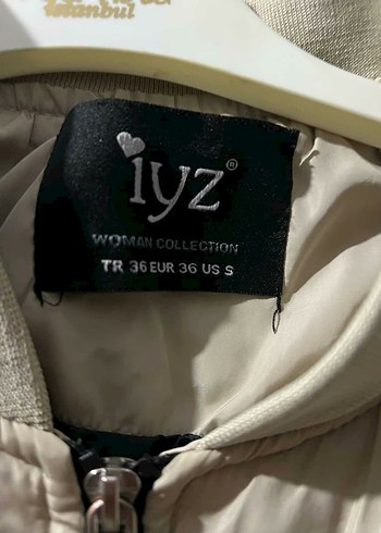 Bej Fermuarlı Kadın Bomber Ceket - Görsel 4