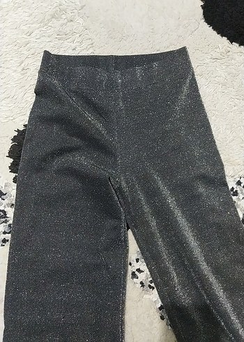 Diğer Gri Parlak Kadın Kumaş Pantolon