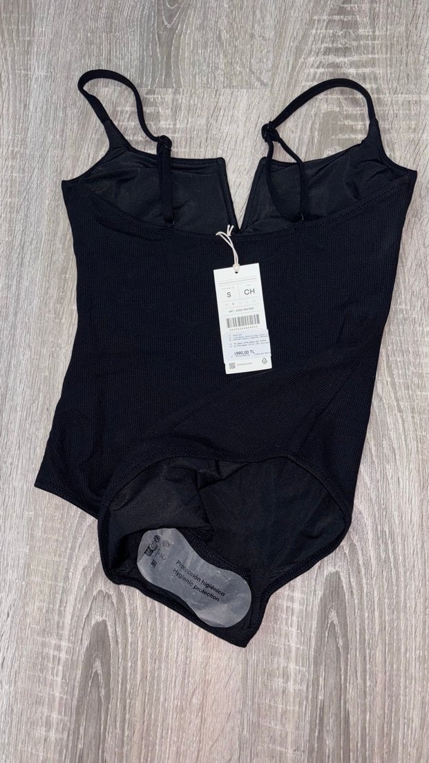 Oysho Siyah Strappy Mayo - Görsel 3