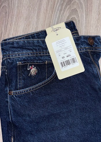 Düğmeli Mavi Kadın Denim Pantolon - Görsel 2