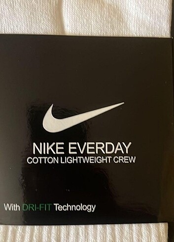  Beden beyaz Renk Nike dry-fit spor çorap 