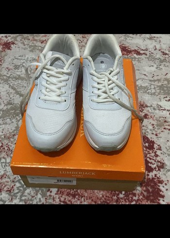 Beyaz Bağcıklı Kadın Spor Ayakkabı - Görsel 4