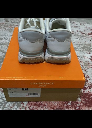 Beyaz Bağcıklı Kadın Spor Ayakkabı - Görsel 2