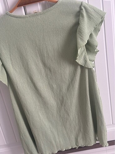 Önü aplike lastik bluz - Görsel 5