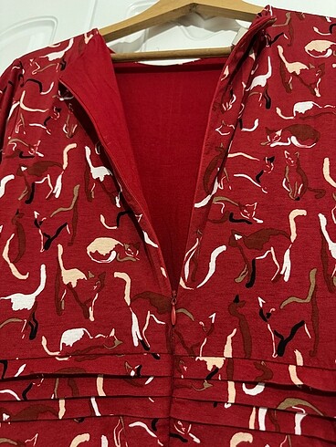 Pamuklu süprem elbise - Görsel 5