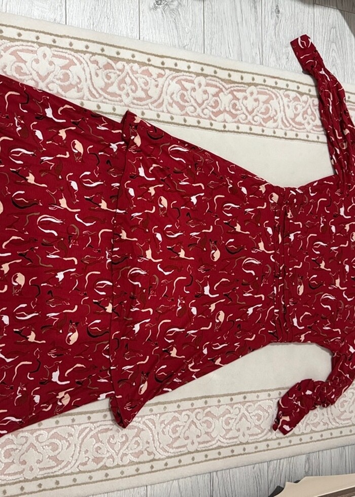 Pamuklu süprem elbise - Görsel 3