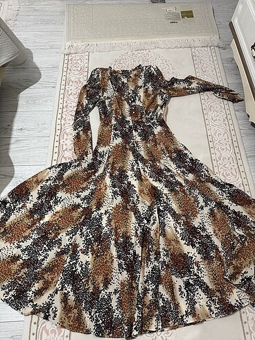 Leopar kloş elbise