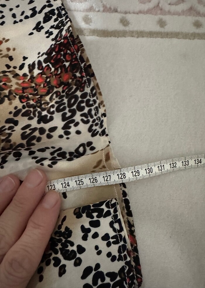 Leopar kloş elbise - Görsel 5