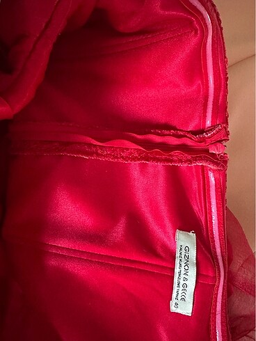 Kırmızı abiye - Görsel 10