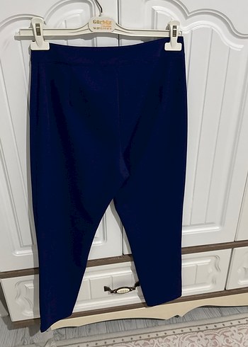 Kadın acık lacivert Basic Kumaş Pantolon - Görsel 6