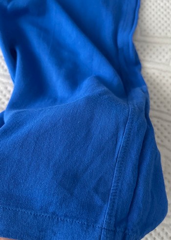 Mavi Rahat Kesim Keten Pantolon - Görsel 6