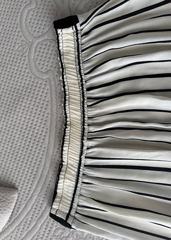 Çizgili  Kadın Kumaş Pantolon - Görsel 4