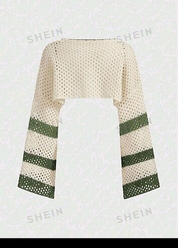 Sheinside SHEİN Y2K YILDIZ BASKILI FİLE ÖRGÜLÜ CROP BLUZ