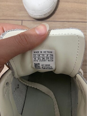 36,5 Beden gri Renk Adidas süperstar