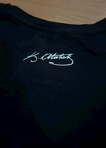 Kadın Siyah Atatürk Baskılı Sweatshirt - Görsel 4