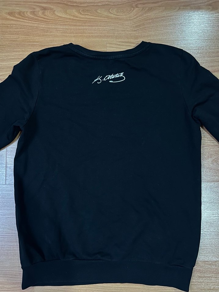 Kadın Siyah Atatürk Baskılı Sweatshirt - Görsel 3