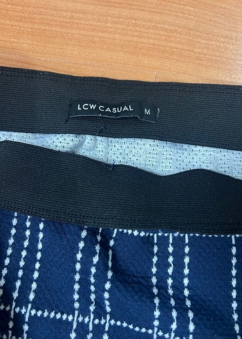 Kadın Lacivert Ekose Mini Etek - Görsel 2