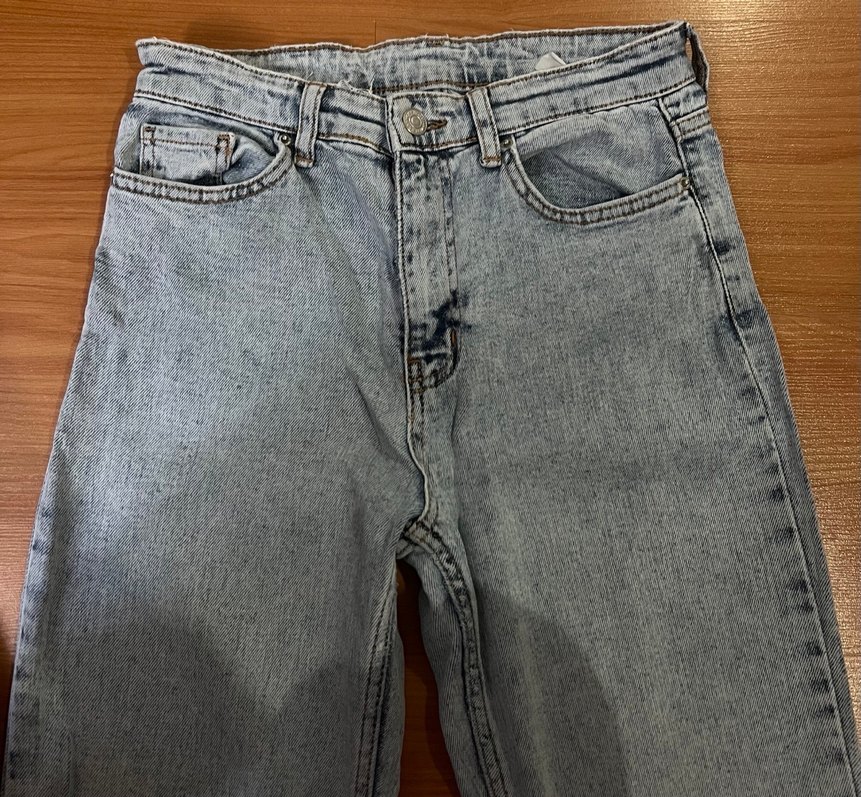 Buz mavisi Kadın Denim Pantolon - Görsel 2