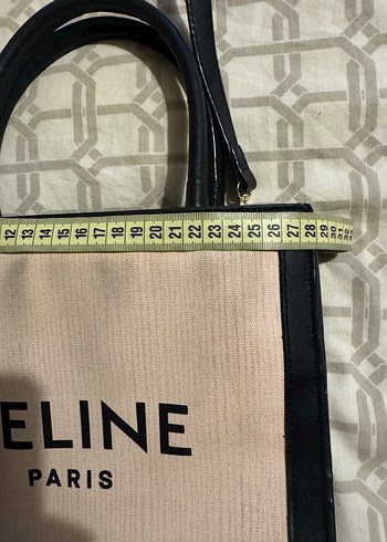 Beden ten rengi Renk Bej Celine Paris Baskılı Kadın Çanta
