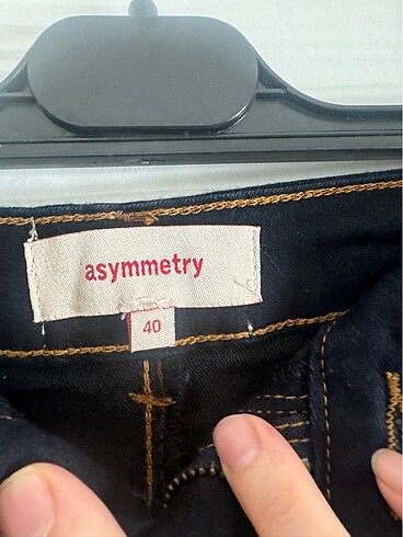 Asymmetry Lacivert kot etek