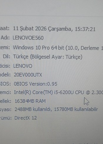 Lenovo e-560 laptop.. - Görsel 6