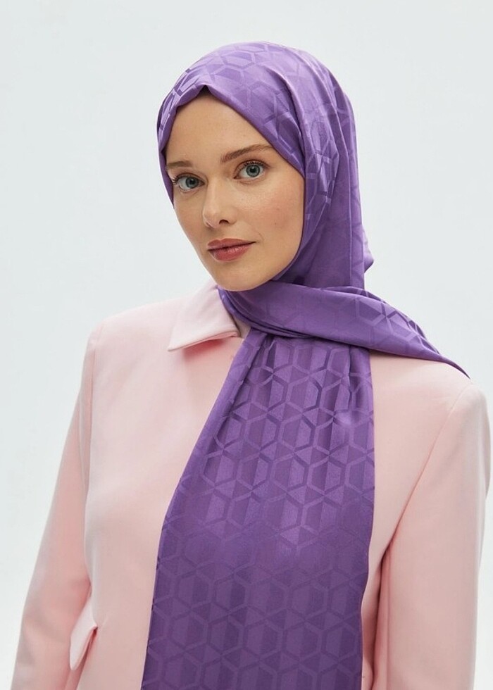 İpeksi jakar şal - Görsel 4