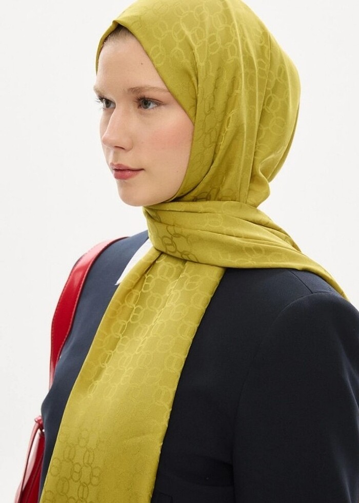 İpeksi jakar şal - Görsel 5