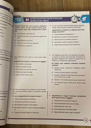  Beden Renk TYT Tarih Soru Bankası - Funda Oğuz