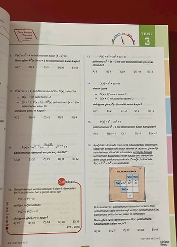  Beden Renk AYT Matematik Soru Bankası - Mehmet Kıvrak