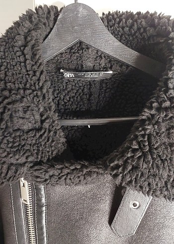 Siyah erkek kürklü deri ceket zara - Görsel 8