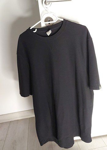 Siyah Erkek Kısa Kollu Basic Tişört - Görsel 2