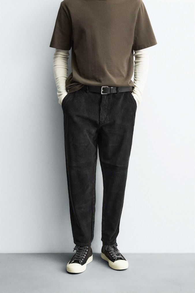 zara carrot fitilli pantolon - Görsel 3