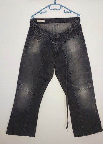 kemerli ispanyol paça zara jean - Görsel 6