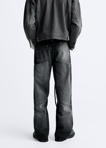 kemerli ispanyol paça zara jean - Görsel 2