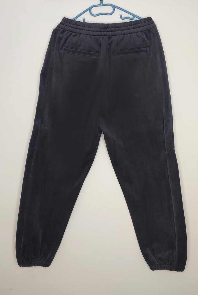 jogger bel fitilli kadife zara pantolon - Görsel 4