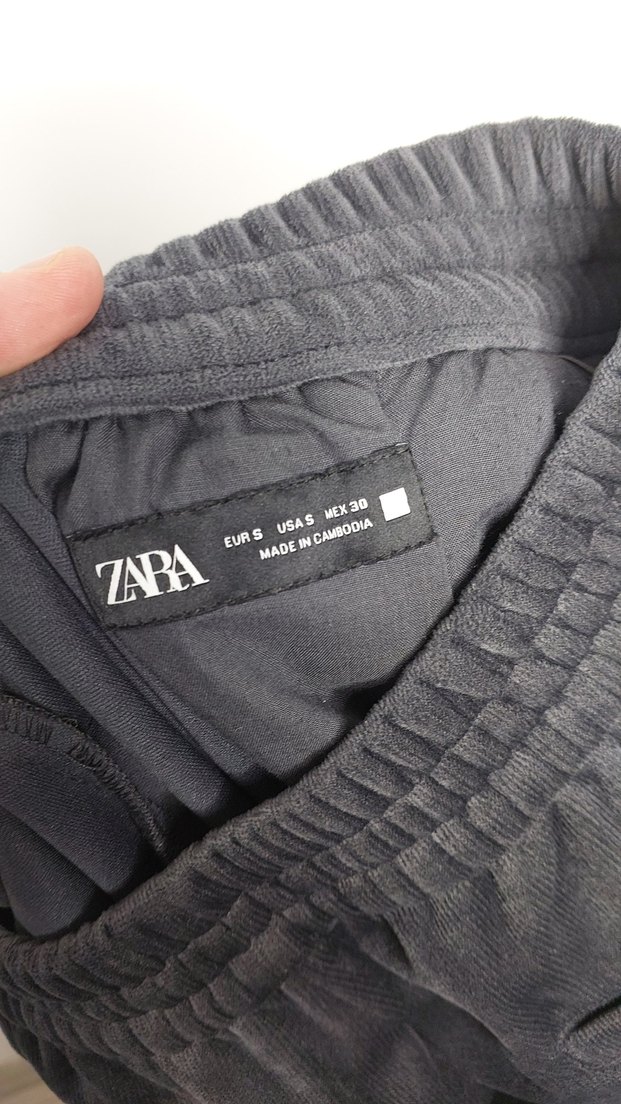 jogger bel fitilli kadife zara pantolon - Görsel 3