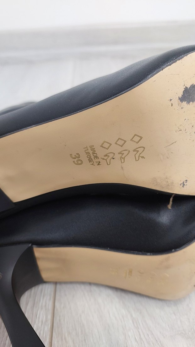 Siyah deri corap bot - Görsel 4