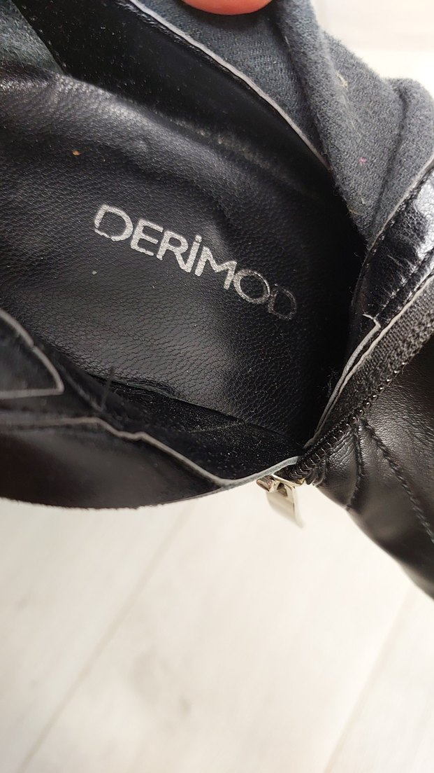 Siyah derimod bot - Görsel 3