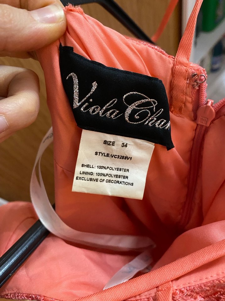 Dantel Detaylı V Yakalı Mini Pembe Abiye Elbise - Görsel 5