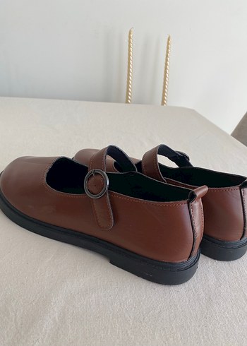 Diğer Kahverengi Tokalı Stiletto Topuklu Kadın Babet