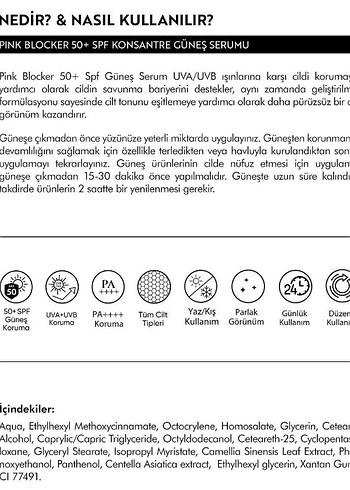 Koreaco Pink Blocker SPF50+ GüneşKoruyucu Serum - Görsel 2