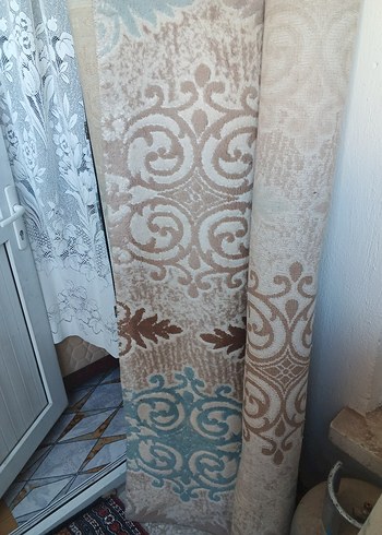 Klasik Desenli Kahverengi Gri Halı