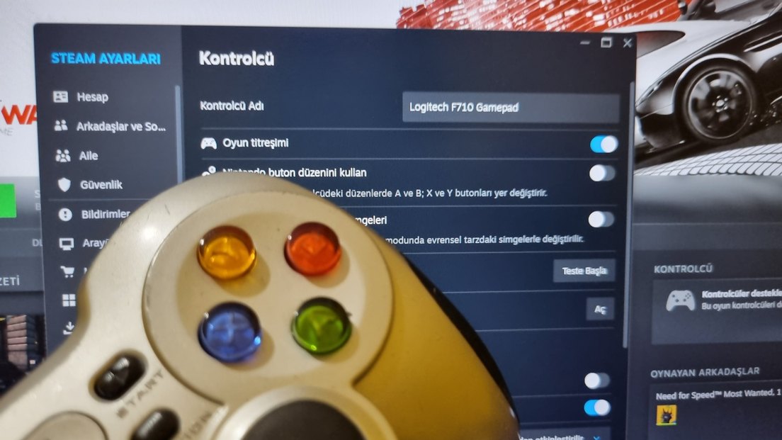 LOGITECH F710 GAMEPAD-SORUNSUZ - Görsel 2