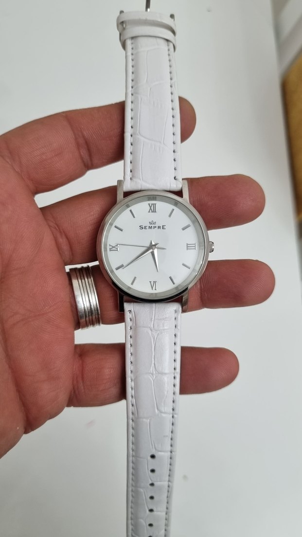Beyaz Klasik Bayan Saat - Sempre - Görsel 2
