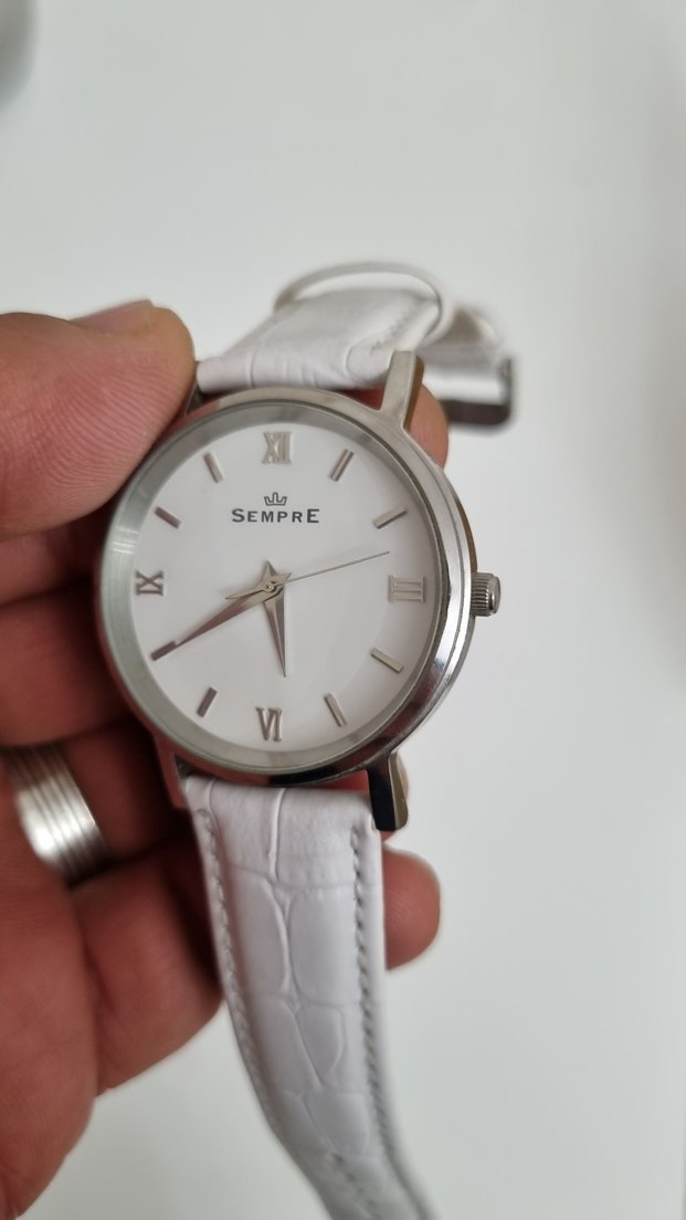 Beyaz Klasik Bayan Saat - Sempre - Görsel 5