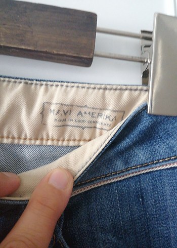 31 Beden Gevşek Kesim Mavi Kot Pantolon