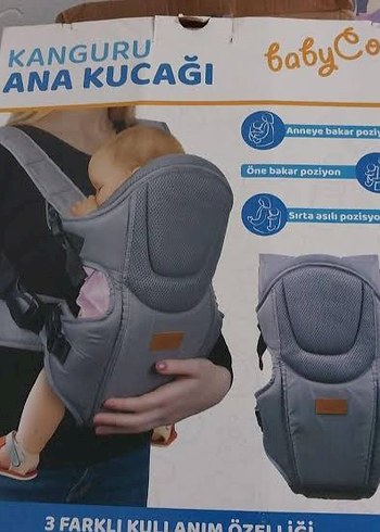 Gri Bebek Taşıyıcı Kanguru - Görsel 5