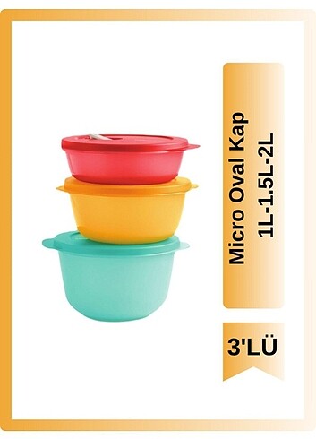 Tupperware Mega Mikrodalga set 