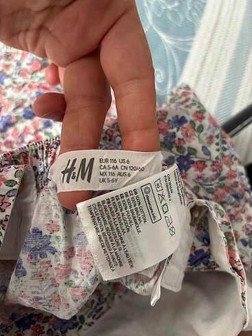 5 Yaş Beden çeşitli Renk H&M 5/6 yaş elbise