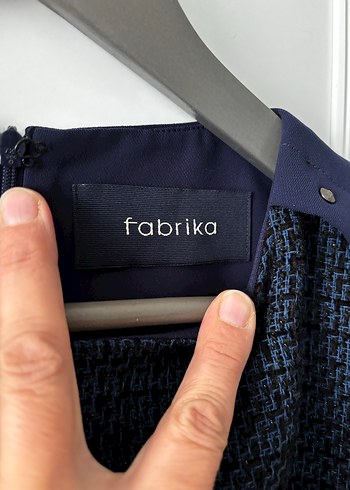 Lacivert Midi Kadın Elbise, Kısa Kollu, Pilili - Görsel 3